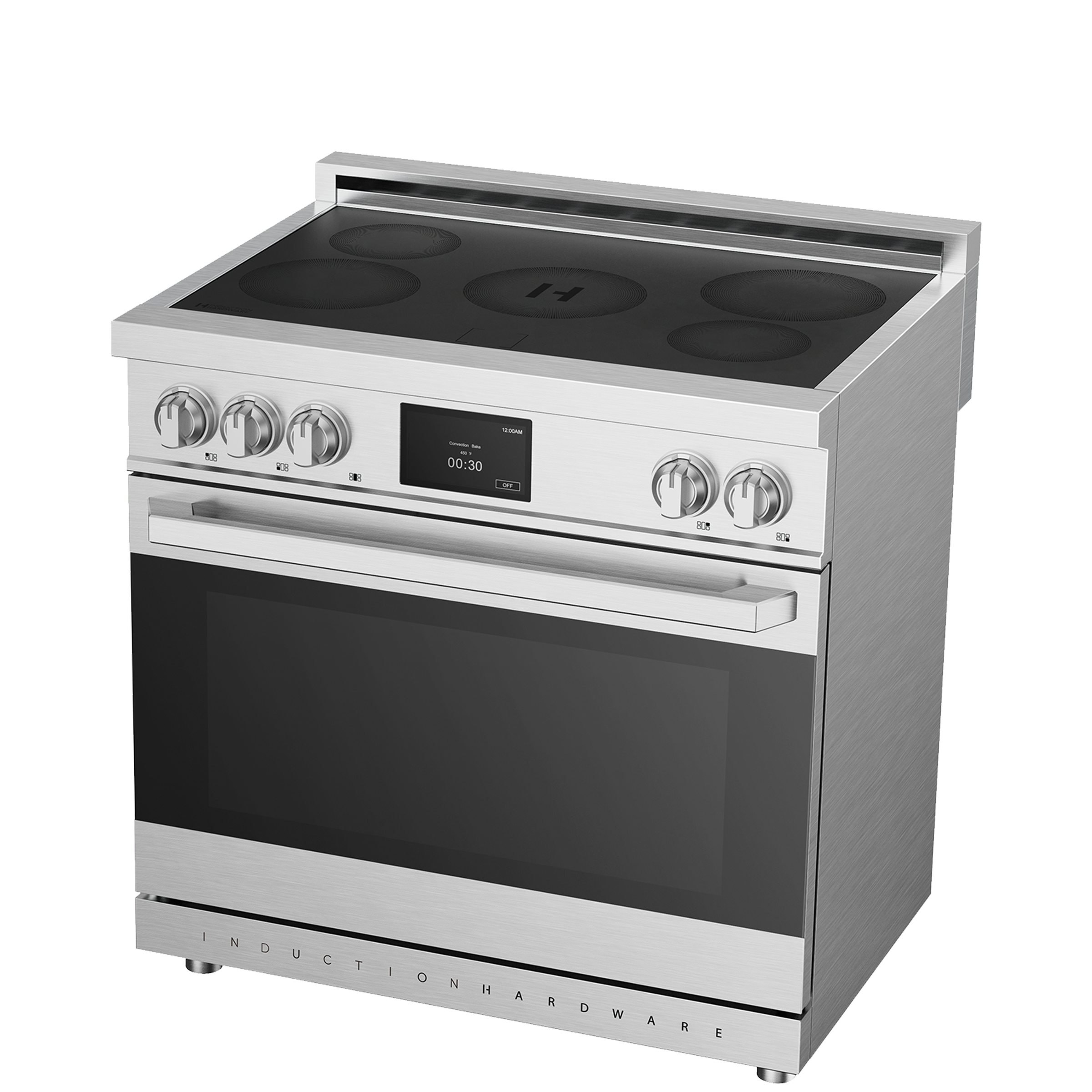 36″ Professional Induction Range – Stainless Steel