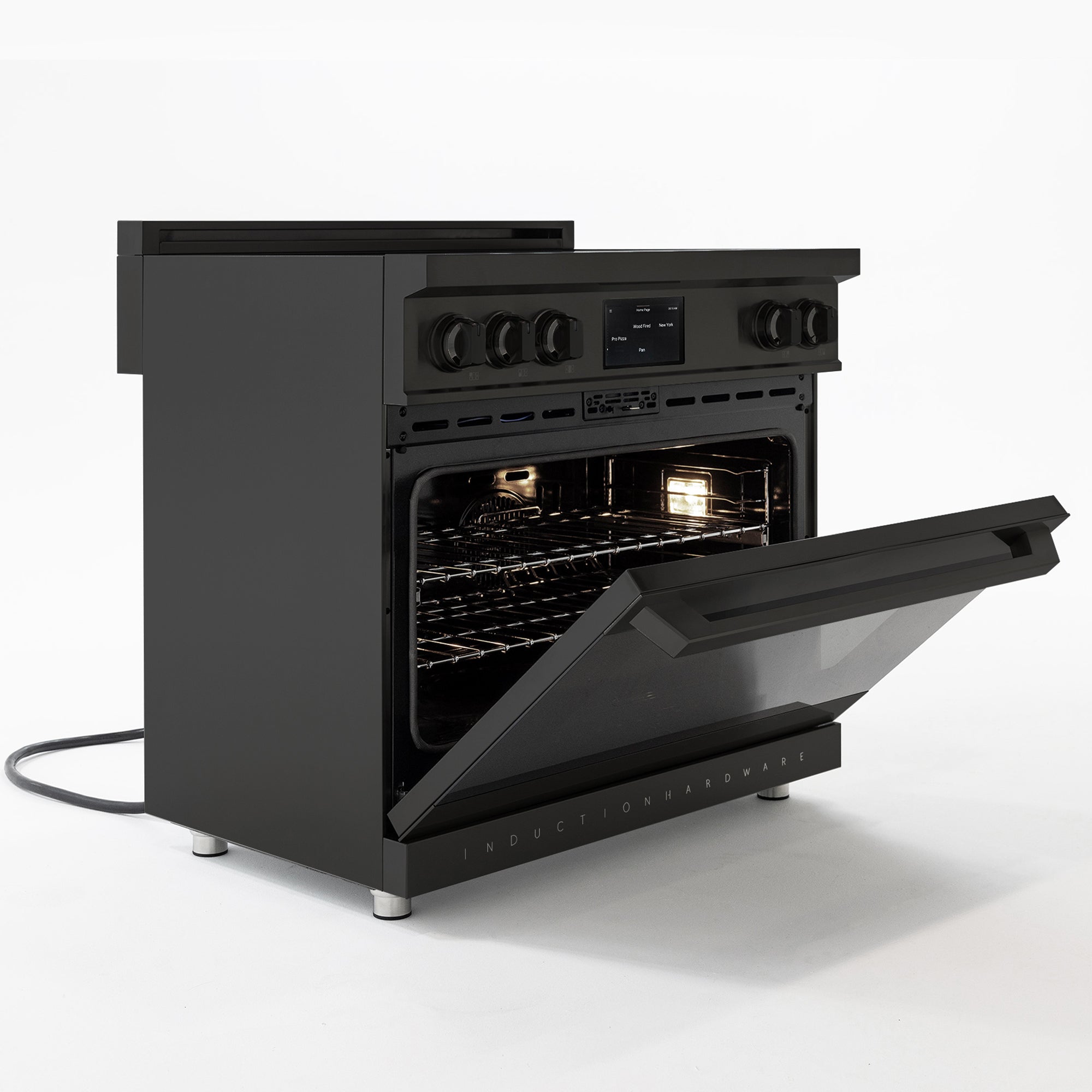 36″ Professional Induction Range – Black Stainless