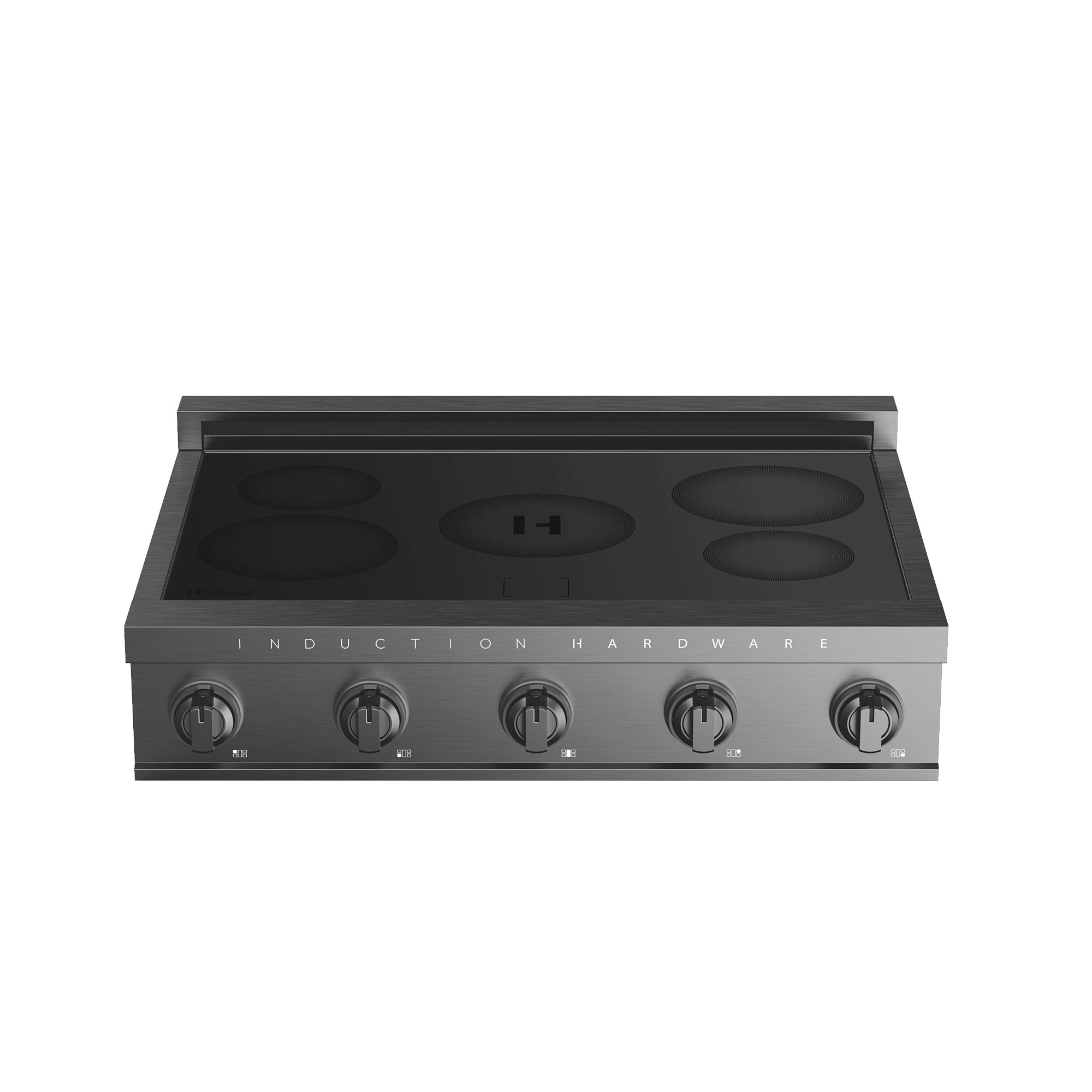36″ Induction Cooktop – Black Steel