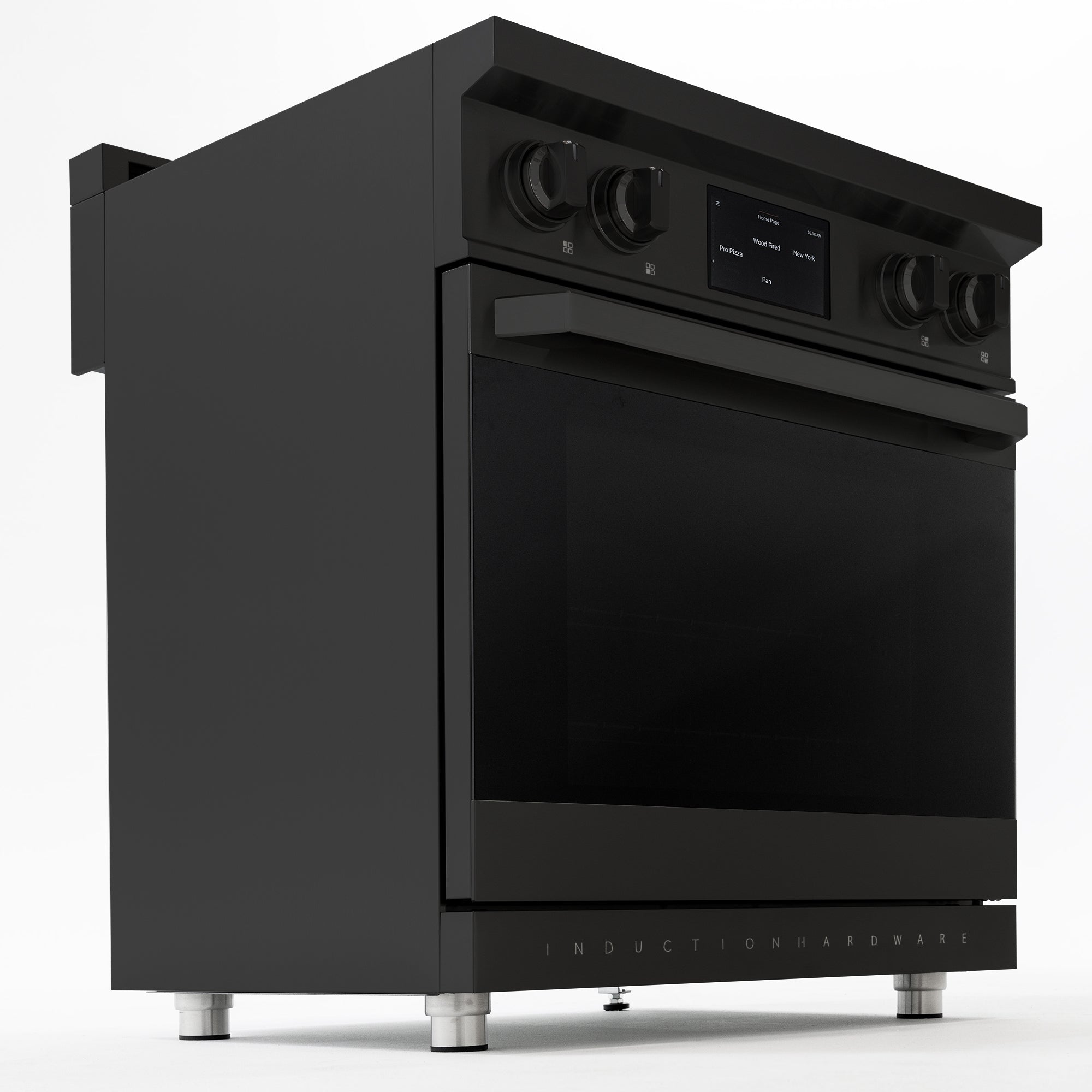 30″ Professional Induction Range – Black Stainless