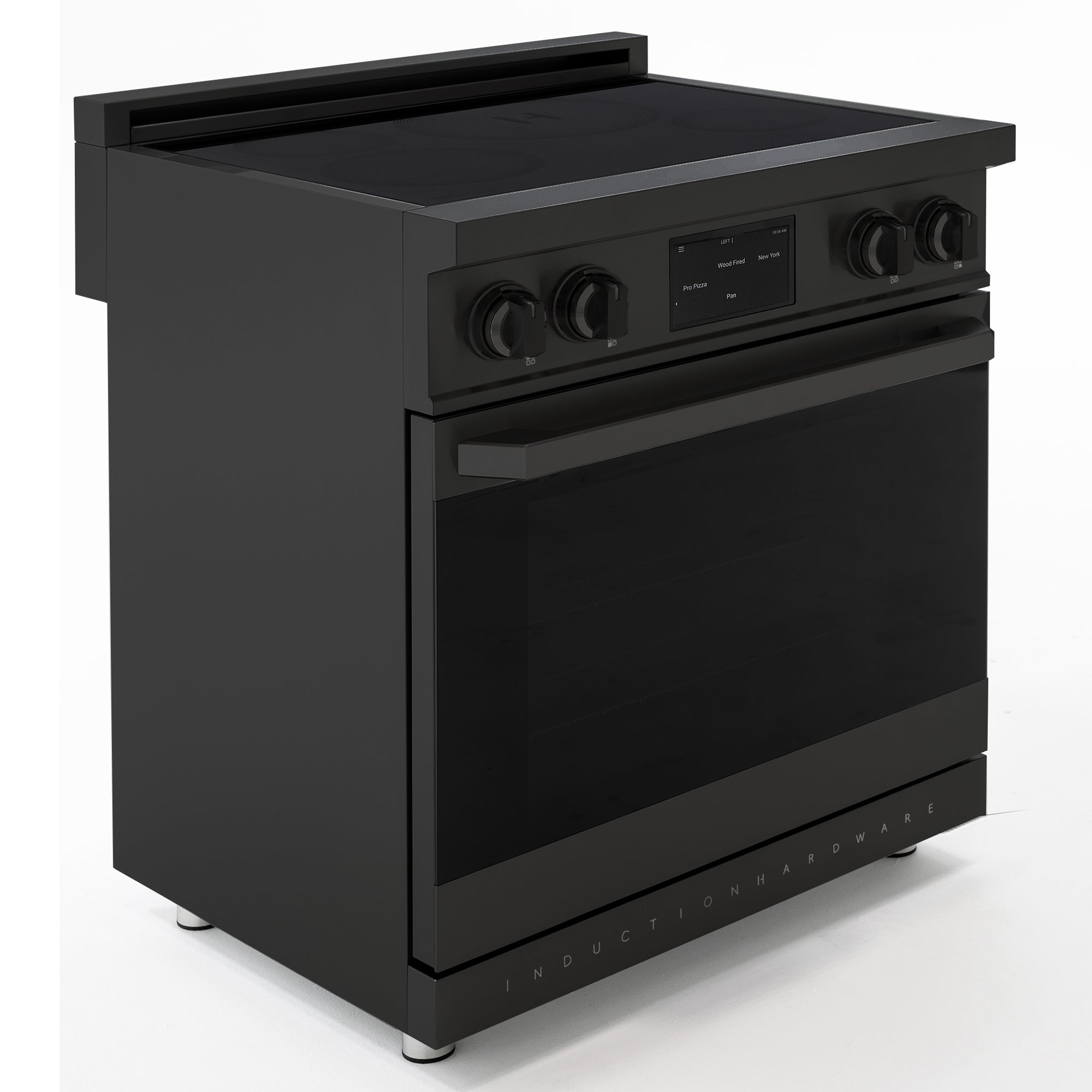 30″ Professional Induction Range – Black Stainless