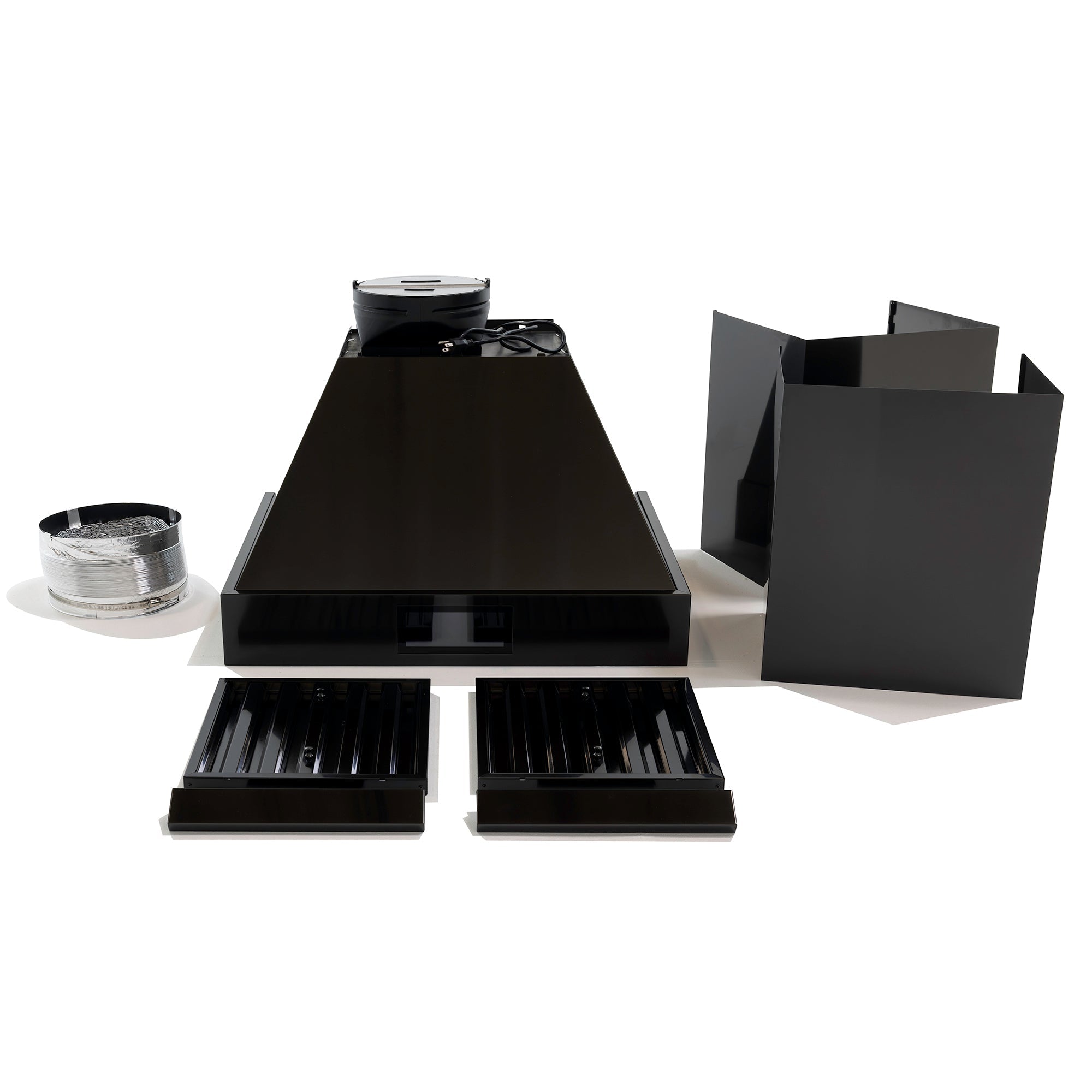 30″ Professional Range Hood – Black Stainless